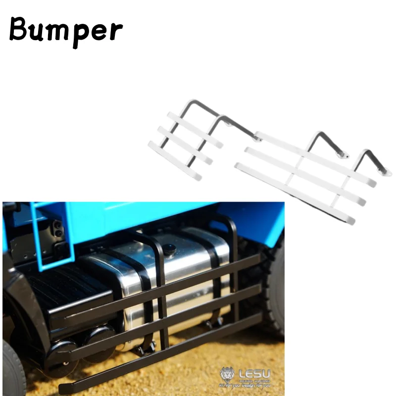 

1 Pair Side Bumper Protective Guard Upgrade For 1/14 Tamiya RC Lesu Hino 6*6 Standard-Load Vehicles Modified Vehicles Parts