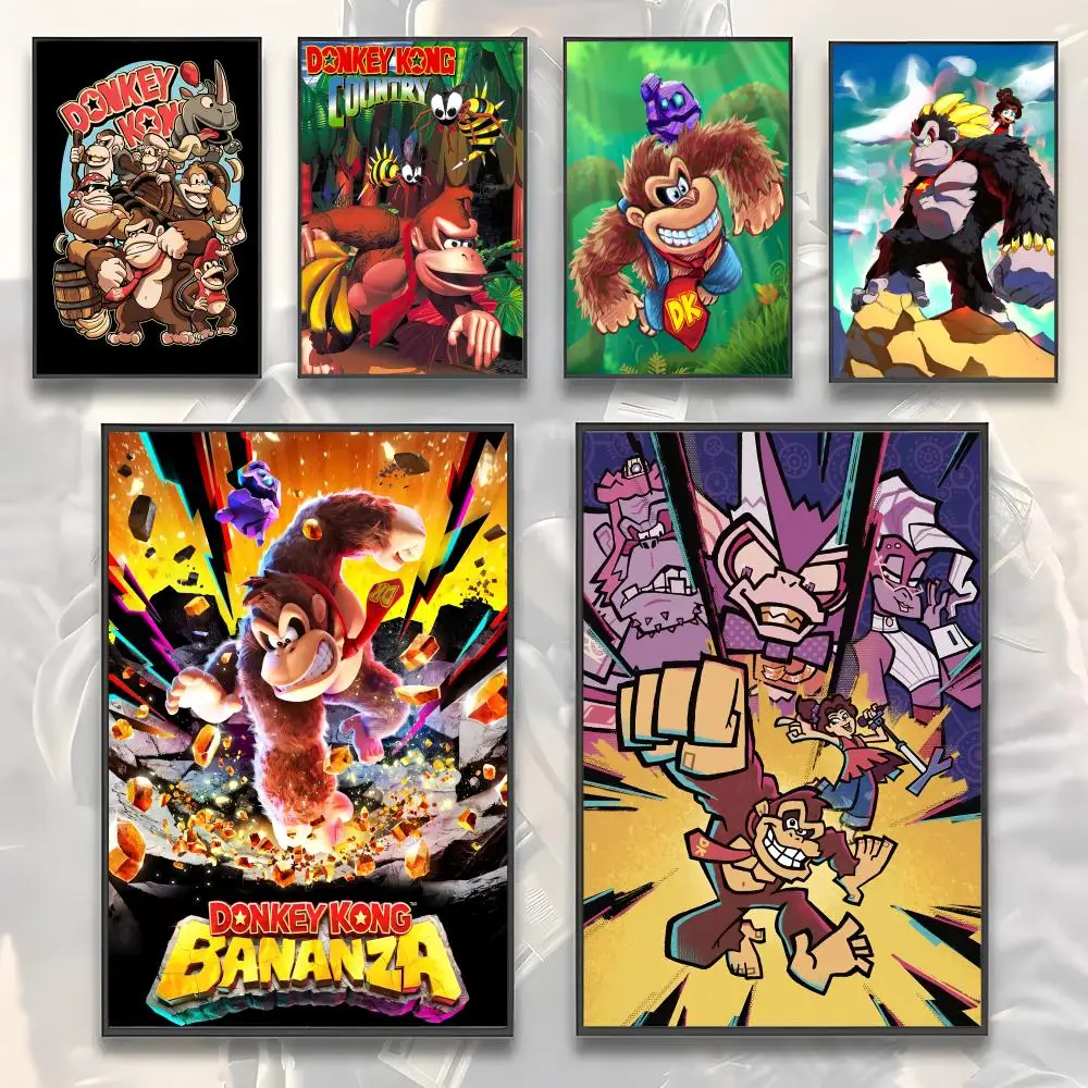 D-donkey Kong B-bananza Poster Premium Aesthetic Waterproof 