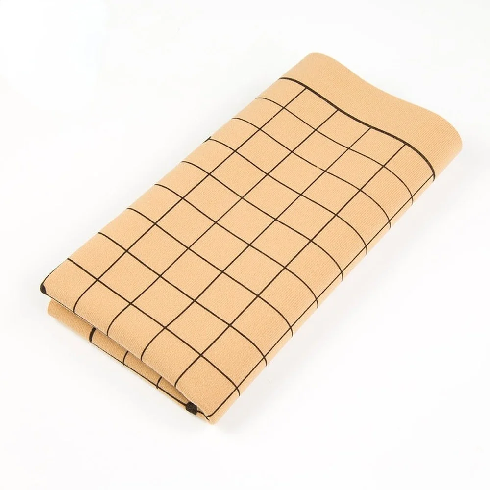 PU Leather Flannel Chessboard Folding Backgammon Folding Checkerboard International Chessboard Standard and International Go Gam