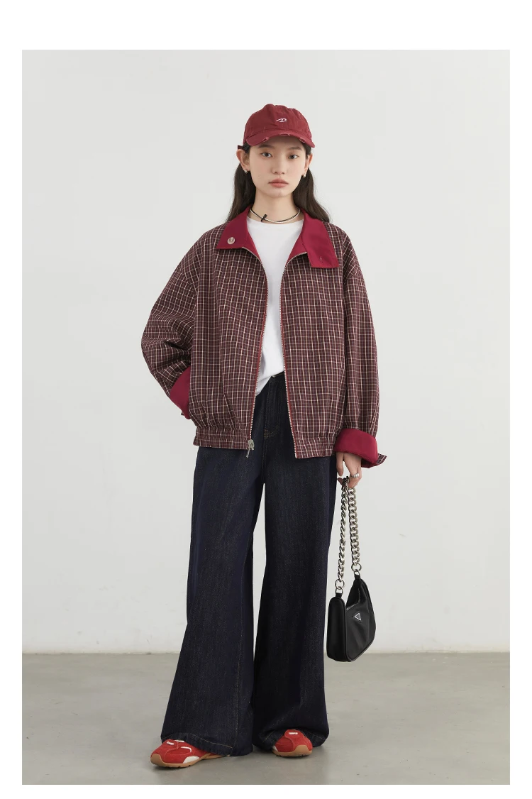 CHIC VEN Women Jackets Casual Reversible Stand Up Collar Workwear Female Coat Spring Autumn 2026 Woman Ourterwear