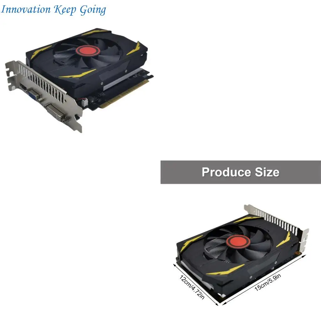 E65C Fast Speed Video Card With 4GB DDR5 128Bit Architecture Low Power Consumption Display Connectivitys