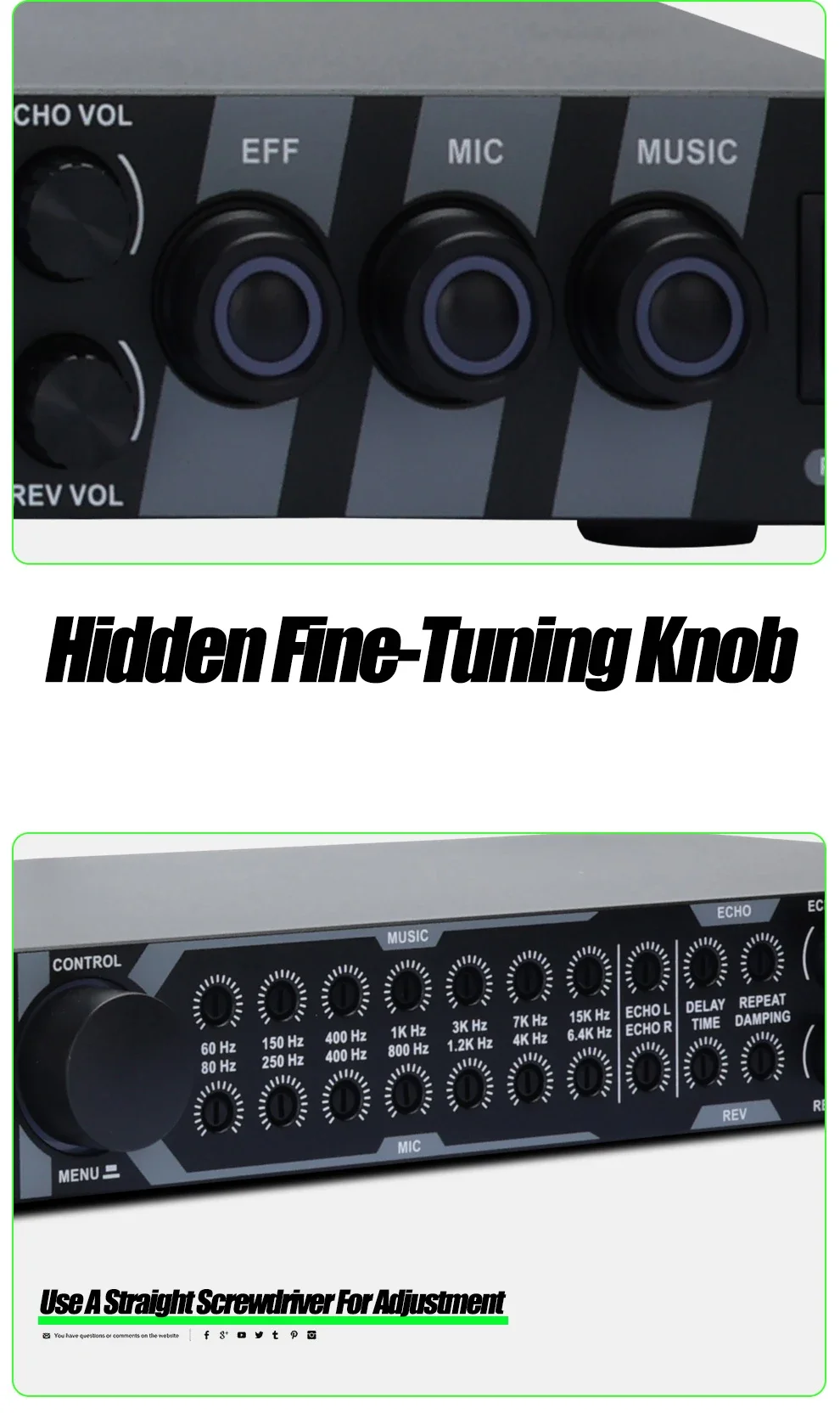 Paulkitson Kt900 Professionelles digitales KTV-Mikrofon mit Echo-Effekt, Reverb, Bluetooth 5.1, Anti-Heulen-Funktion, USB-Audioausrüstung – Detail 7