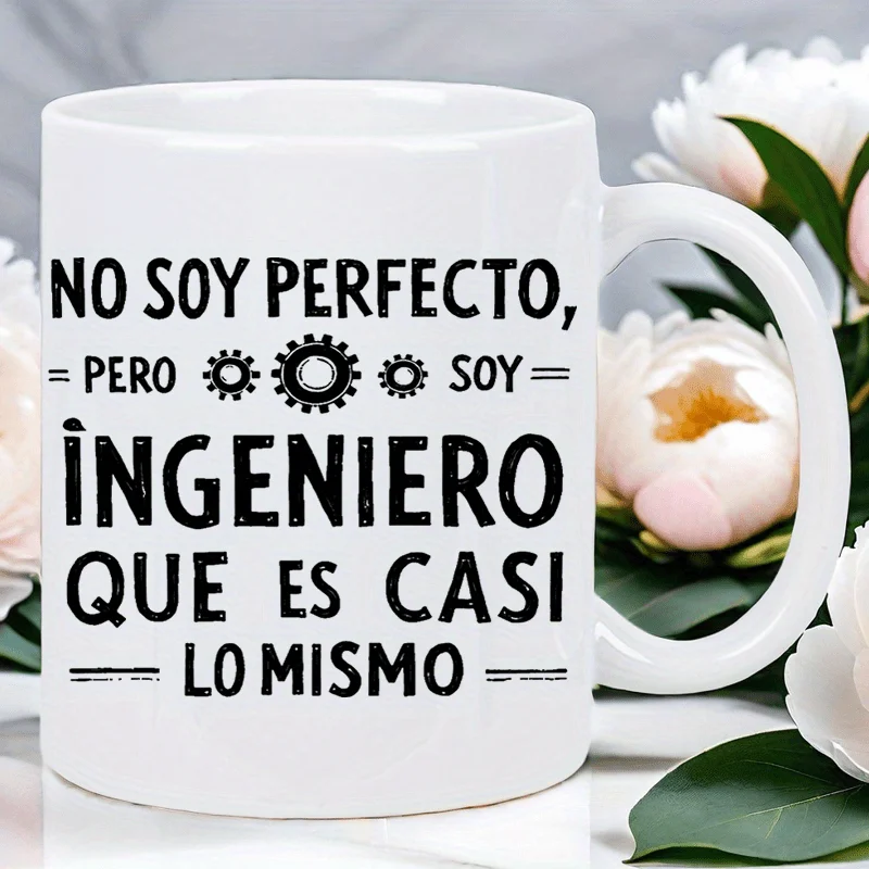 Perfectionist Engineer S White Ceramic Ceramic White Mug Unique Gift for Engineering Enthusiasts High Quality Coffee Cup