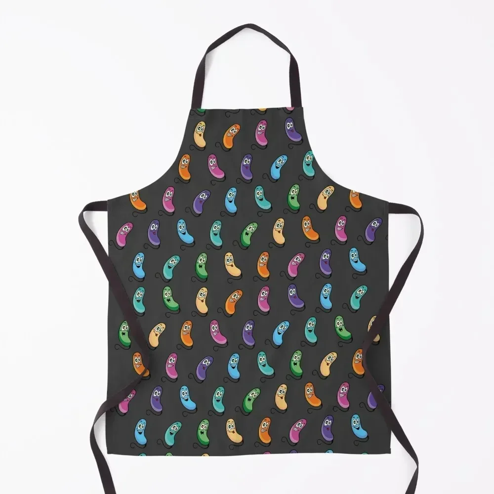

Colorful bacteria Apron Home And Kitchen kindergarten teacher kitchen jacket woman Trim Cloth Apron