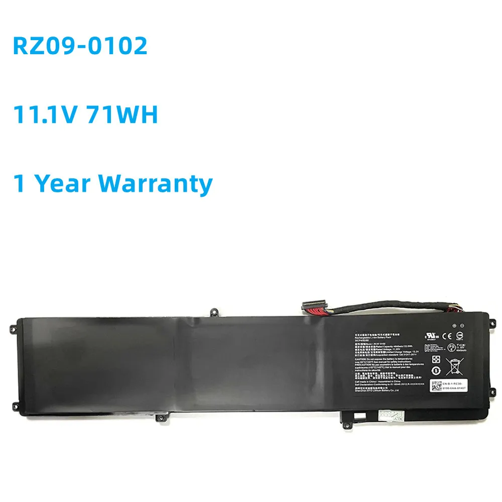 

RZ09-0102 Laptop Battery For Razer Blade RZ09 RZ09-01161E31 RZ09-01020101 RZ09-01161E32-R3U1 14" Notebook 11.1V 71WH/6400mAh