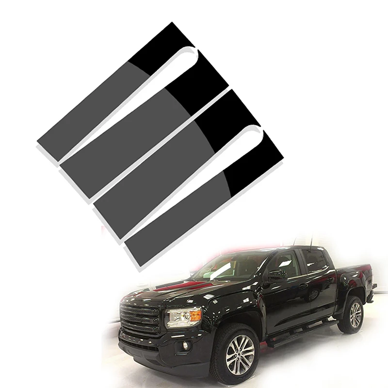 

Столбики для автомобильной двери для Chevrolet Колорадо экипажная кабина/двойная кабина 2015-2019 2020 2021 оконная отделка крышка BC наклейка на колонку