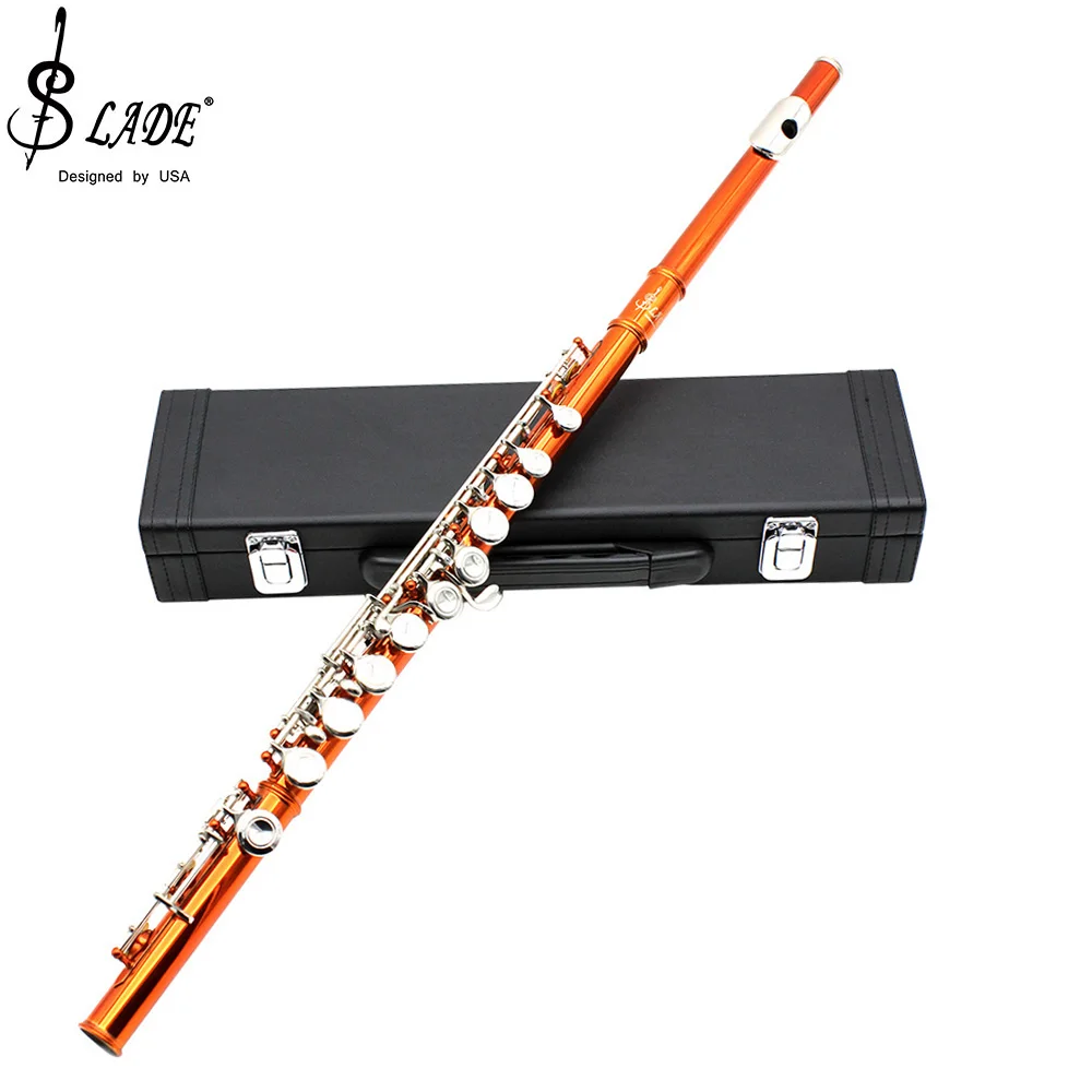 

SLADE 16-holeC Key Flute for Beginners Children Students with Box Screwdriver Cleaning Cloth Gloves Accessories