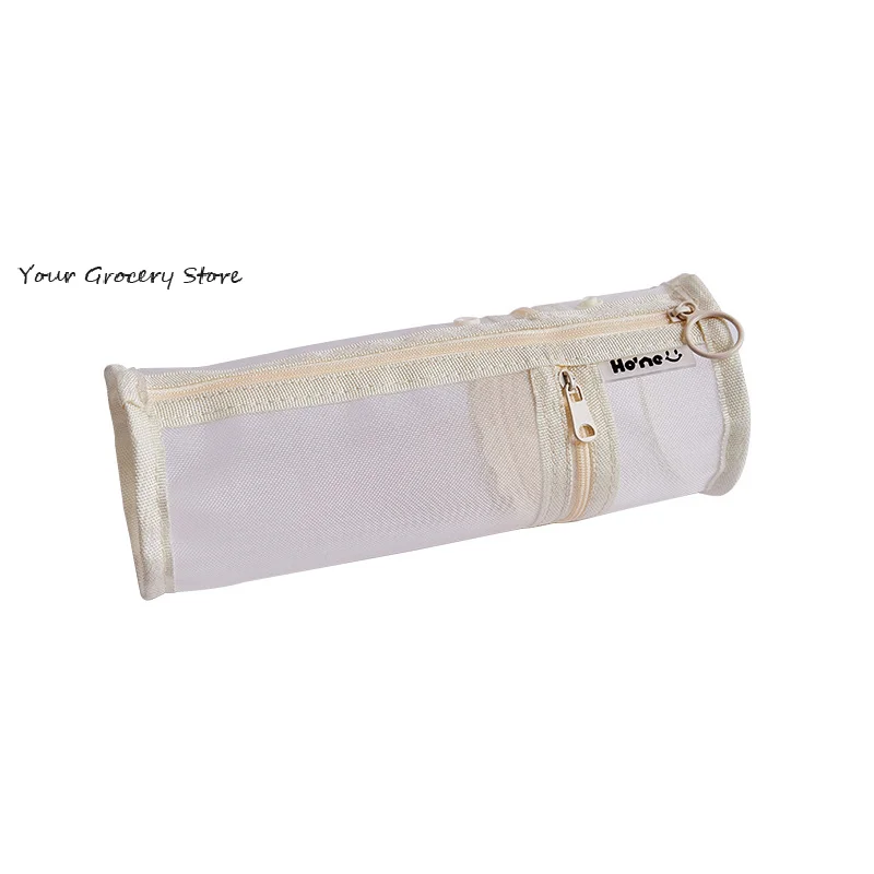 Exam Specific Pencil Case High-value Cylindrical Pencil Case Student Large Capacity Transparent Storage Pencil Case