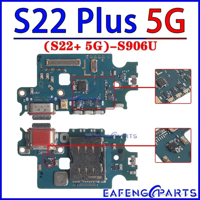 Usb Dock Charger Ports for Samsung Galaxy S21 S22 Fe Plus Ultra G991 G996 G998 G990 S901 S906 S908 B U N Charging Board Module