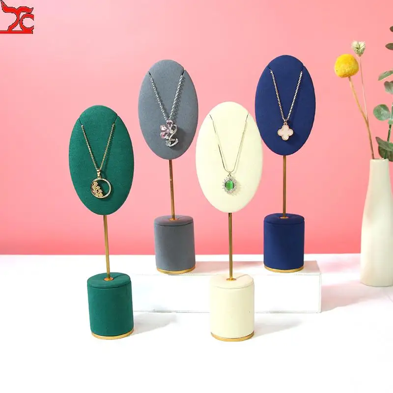 Cylindrical Jewelry Display Props Necklace Pendant Display Stand Rings Earring Storage Rack Store Counter Jewelry Organizer