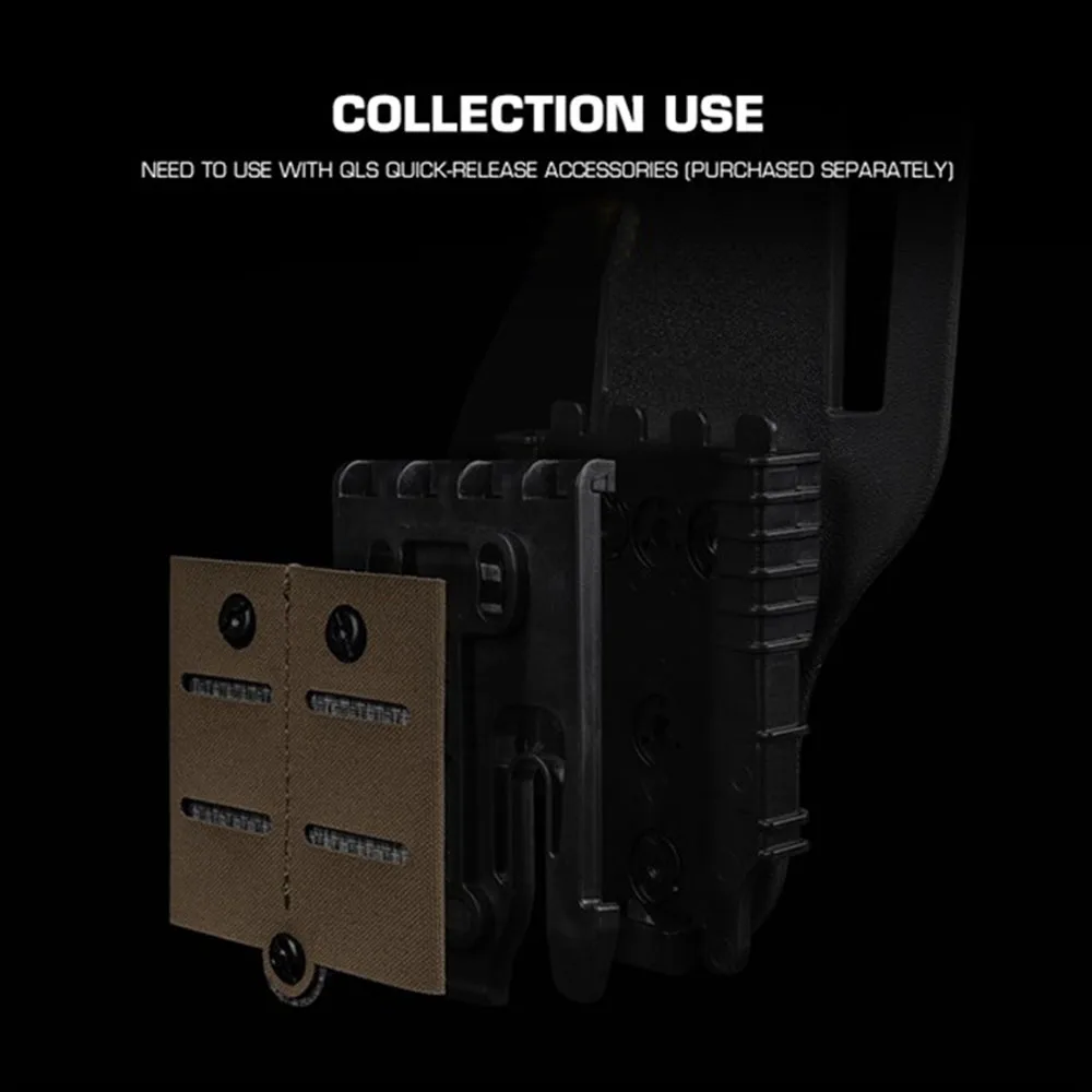 ​Tactical QLS Molle Adapter Accessories Quick Insert Mounting Laser-Cut Mounting Space for CS Hunting Shooting