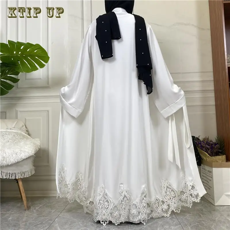 

Solid Open Kaftan Dubai Abaya Turkey Kimono Cardigan Robe Muslim Hijab Dress Ramadan Abayas For Women Caftan Islamic Clothing