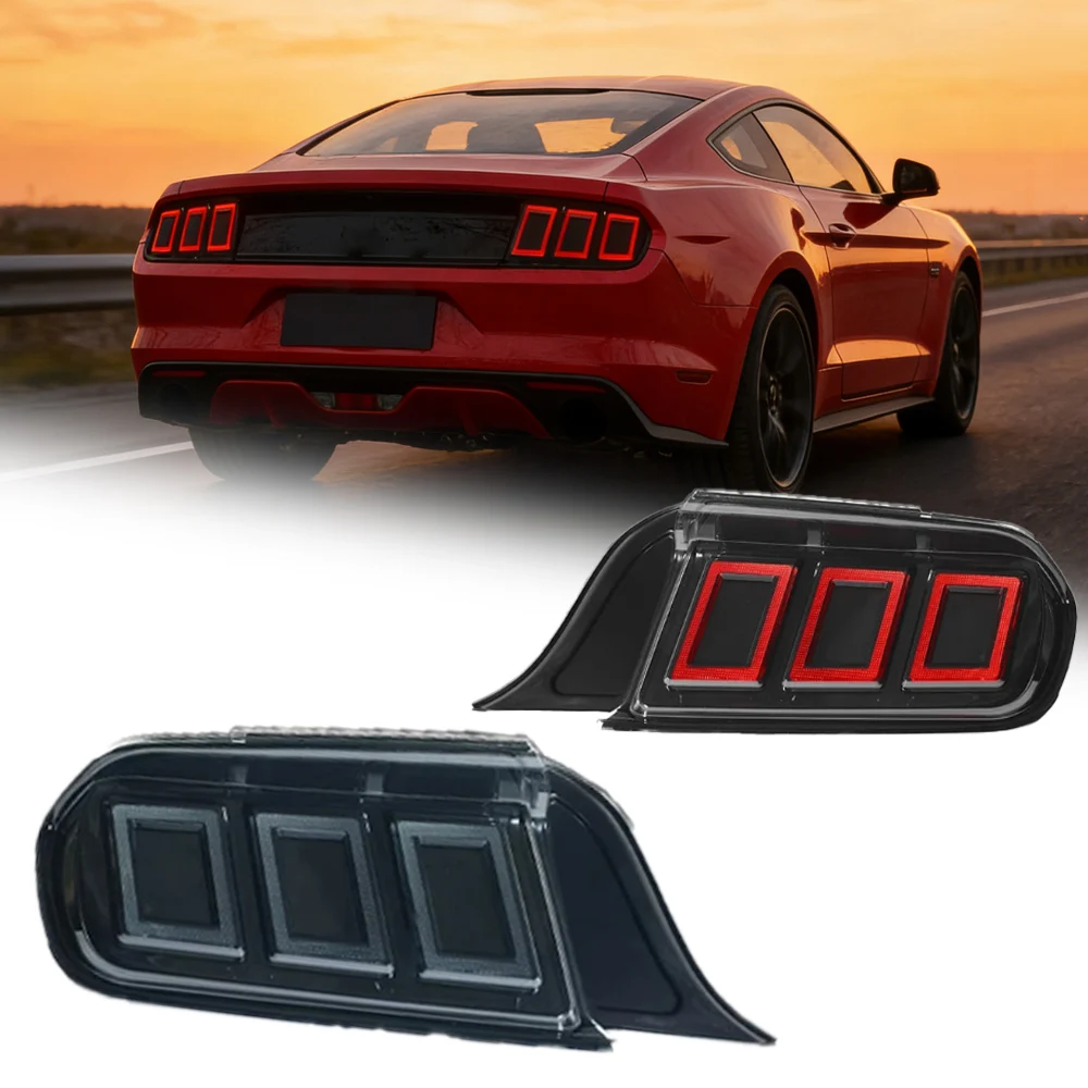 

Car Tail Lights For Ford Mustang 2015-2021 LED Car Tail Lamps Daytime Running Lights Dynamic Turn Signals Car Accessories