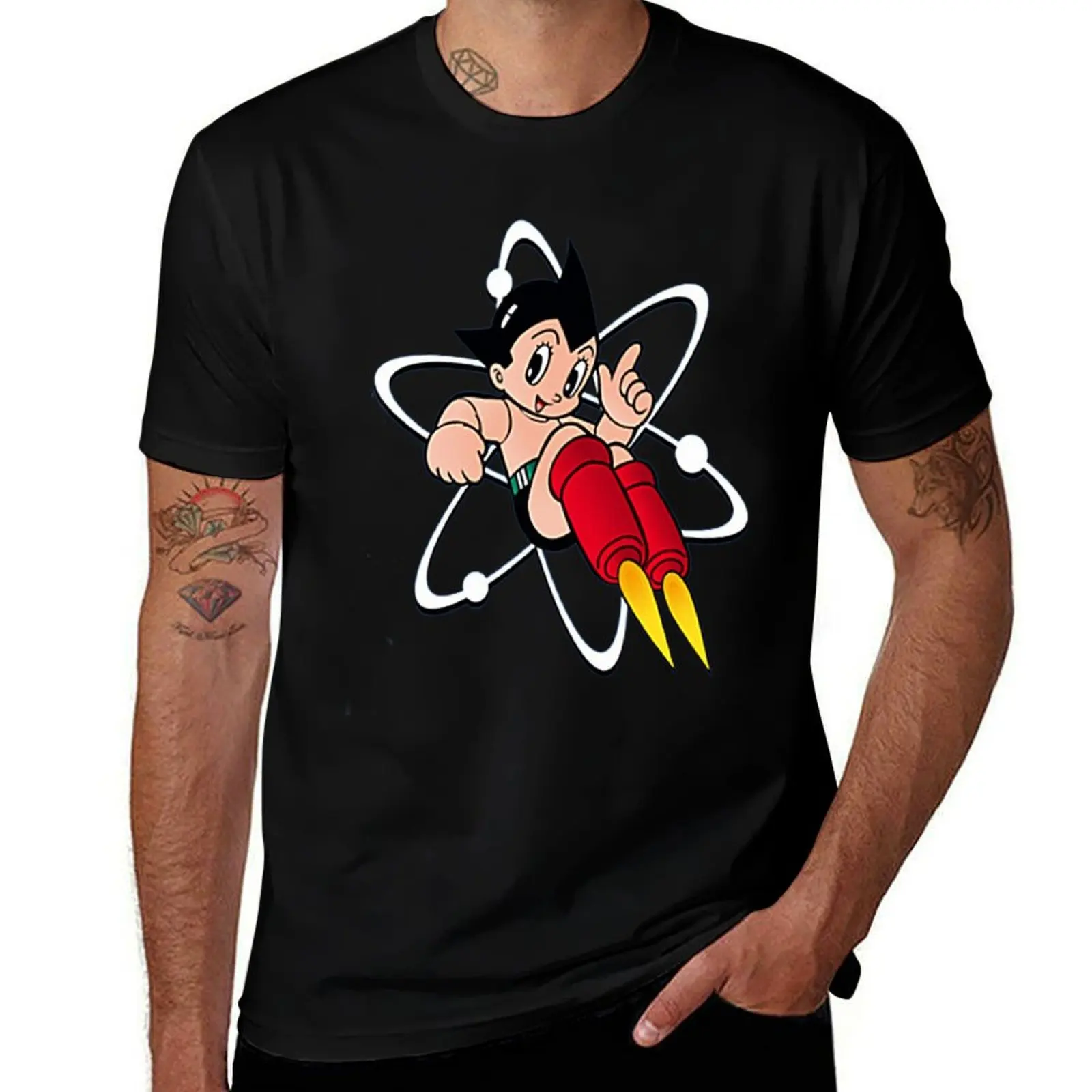 

astro boy classic anime T-Shirt essential t shirt black cotton t-shirt plain for man package T-Shirt