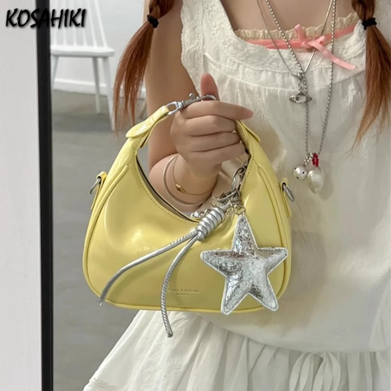 

Luxury Design Top-Handle Bag Women Office Lady Elegant Casual Shoulder Handbags Fairy Y2k Aesthetic Fashion Chic Crossbody Bags