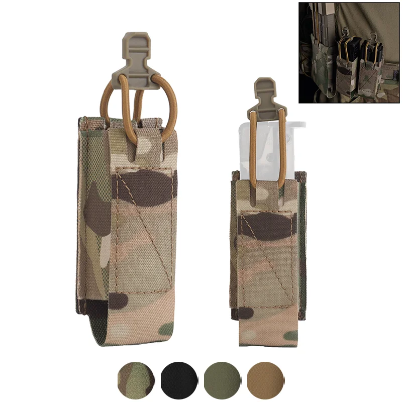 

Elastic Camouflage Pistol Mag Pouch Adjustable Fit for 9mm 45ACP Airsoft Sidearm Gear Essentials