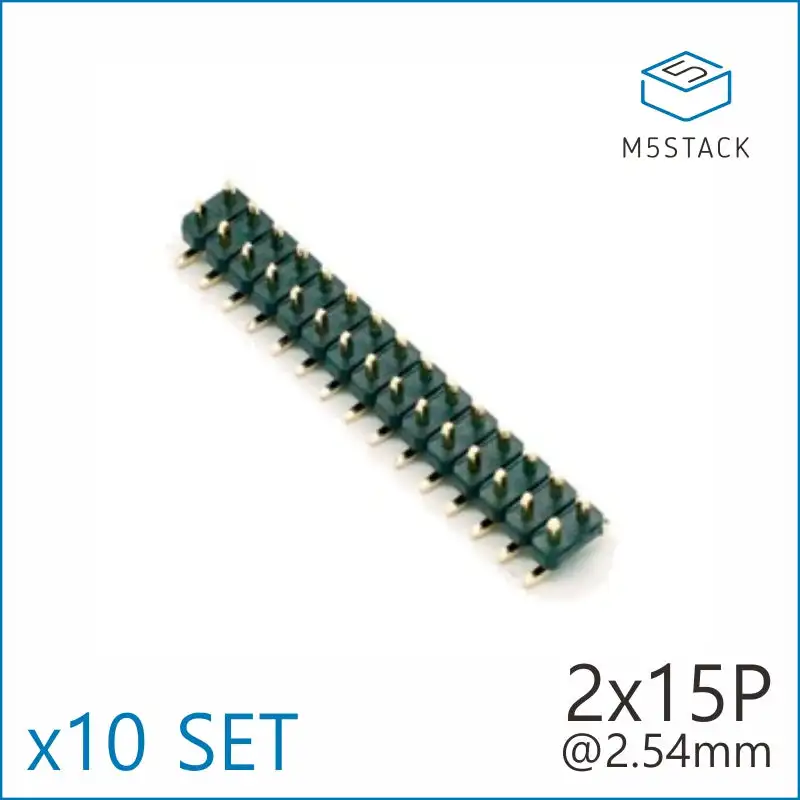 M5Stack Official 2x15 Pin Headers Socket 2.54mm Male & Female 4 Pair Connector