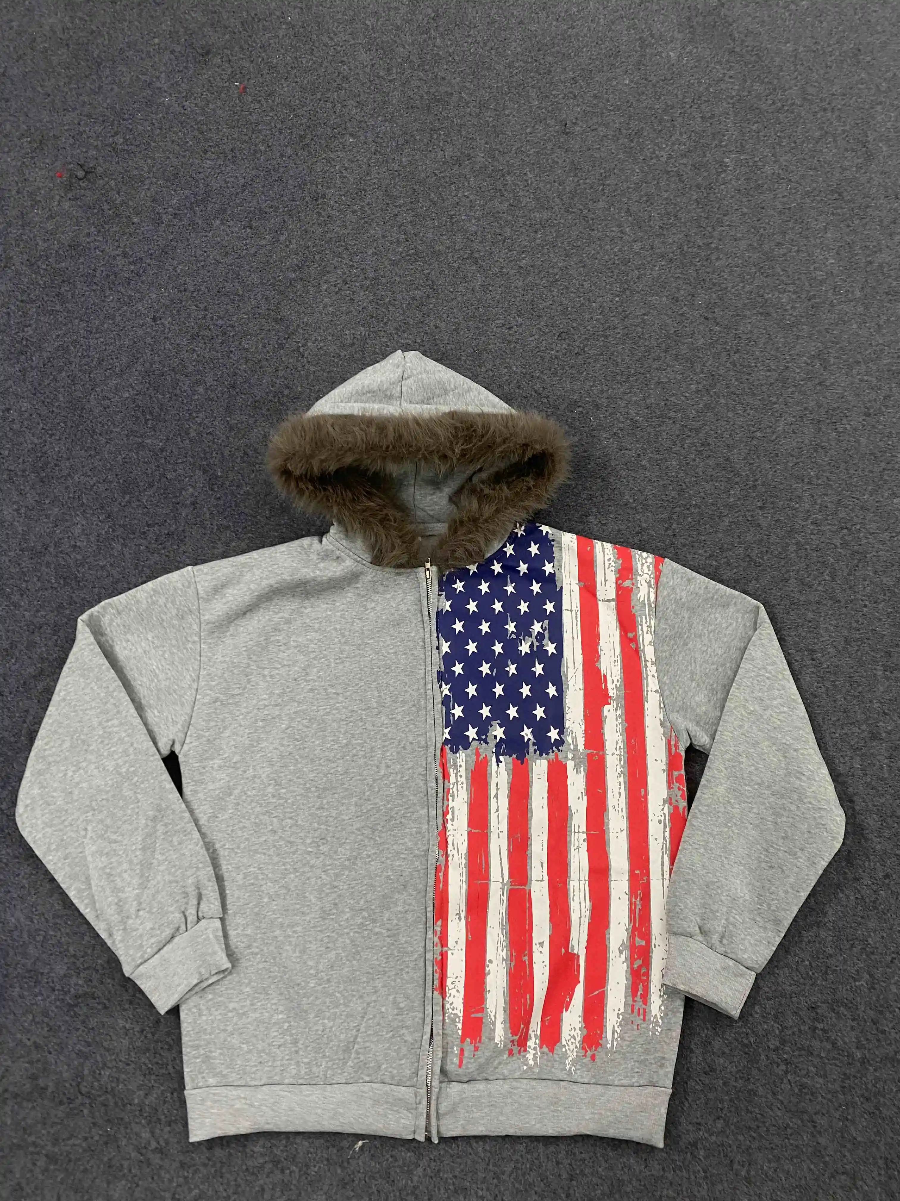 Autumn and Winter Women's Fashion Single Item Top Gothic Harajuku Ins American Retro Trendy Zipper Hoodie Sweatshirt Y2k Clothin