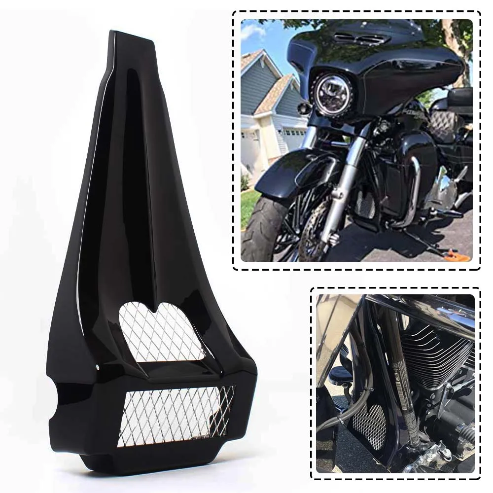 Motorcycle Front Chin Fairing Spoiler Lower Radiator Cover For Harley Touring Electric Road Street Glide 1997-2013 Accessories
