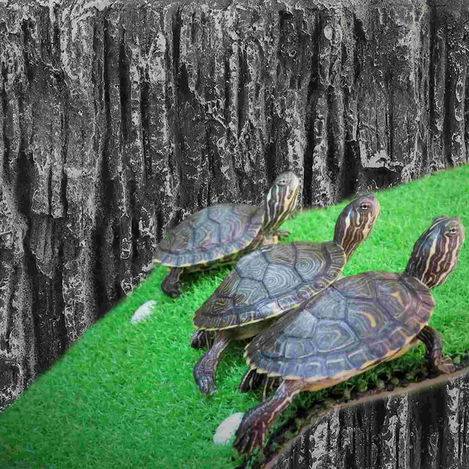 Background Rock Slab Leopard Turtle 3d Terrarium Landscape Photography Board Reptile Tank Backgrounds