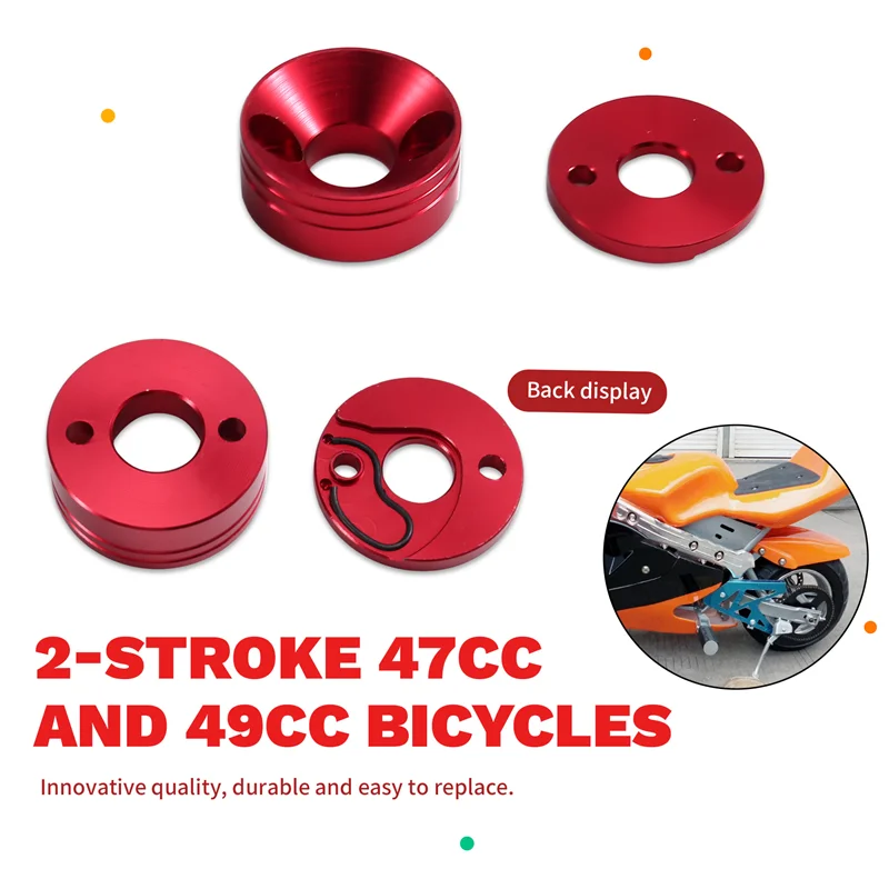 AB16-Replacement 42Mm Air Filter Stack Choke Kit For 2 Stroke 47Cc 49Cc 40-5 Mini Pocket Bike Kids ATV Blad Powered Scooter