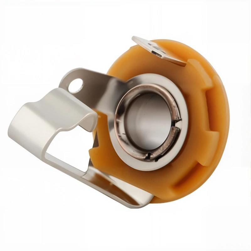 6.35mm TS Mono Female Panel Mount Jack Solder Terminal Audio Connector for Guitar Microphone Amplifier