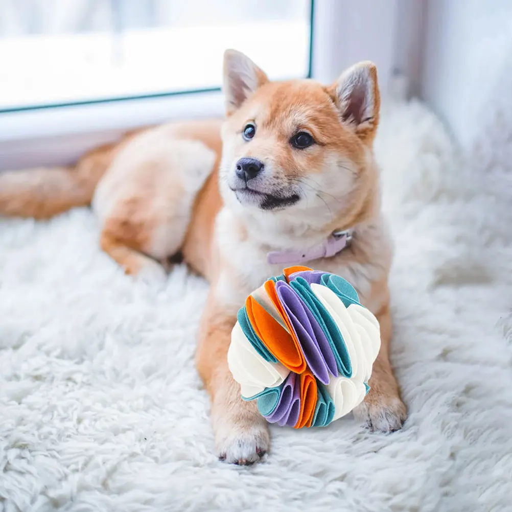 

Pet Sniffing Ball Dog Interactive Slow Feeder Training Puzzle Game For Mental Stimulation Supply Playtime