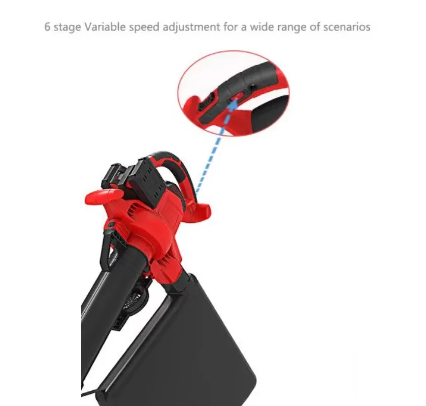 Hot Sale 2000W Max Power Industrial & DIY Grade Cordless Leaf Blower & Garden Vacuum 4000mAh 340KM/H