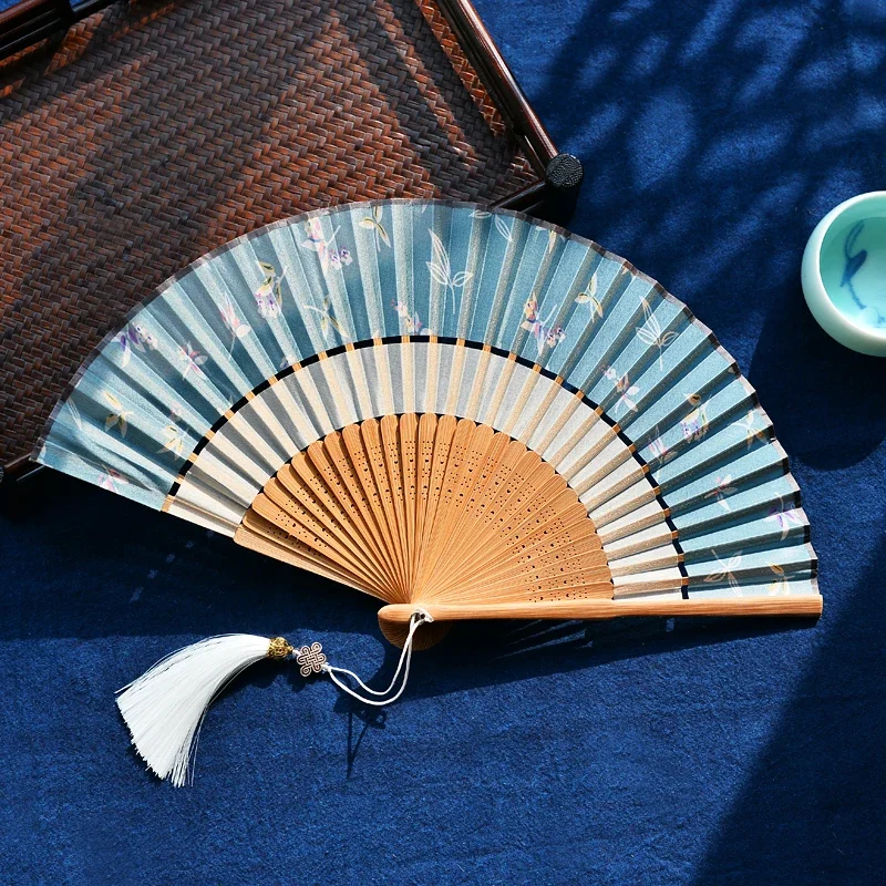 

Chinese style Hanfu dance, photography, photography, props, ancient style classical women's folding fan, portable Japanese style