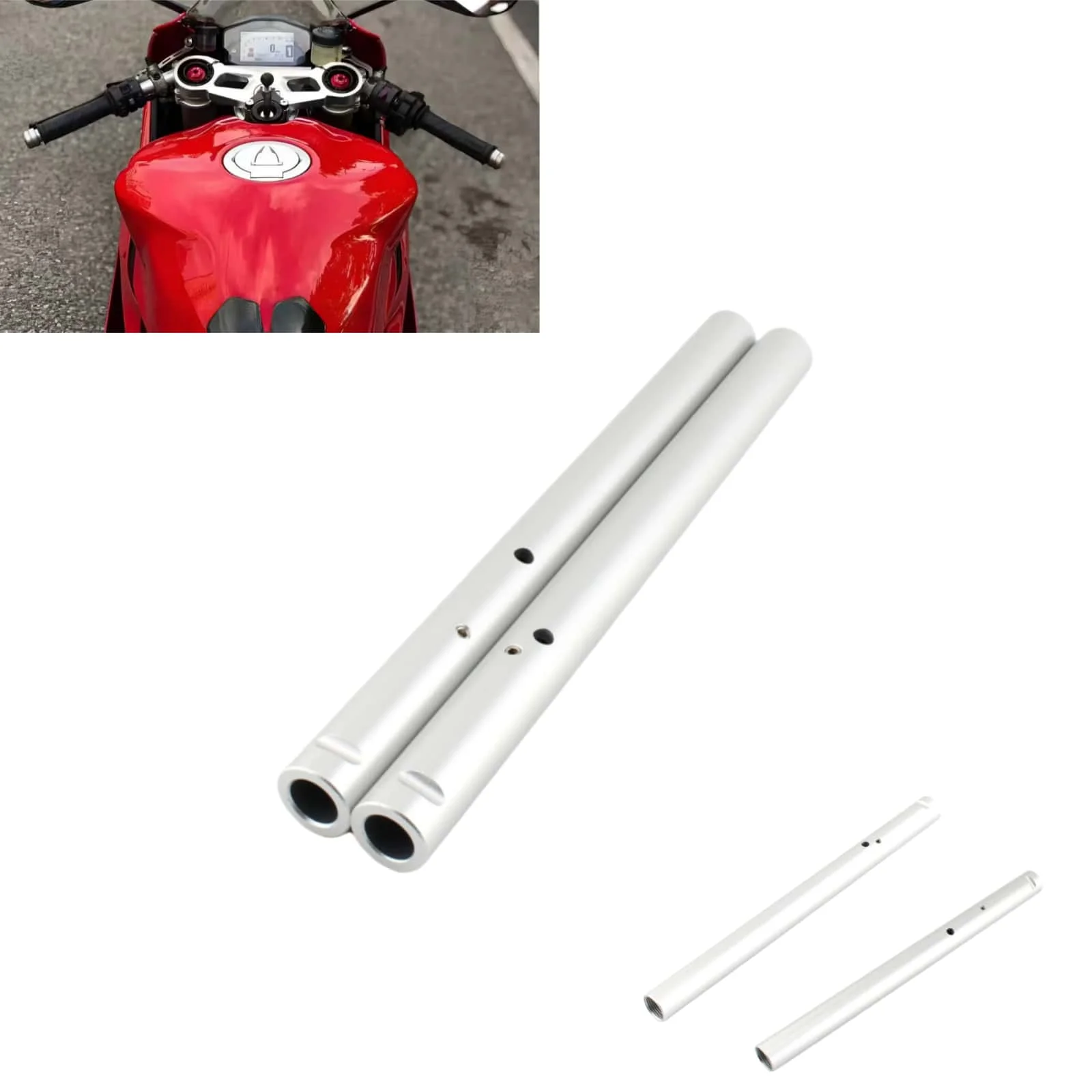 

For DUCATI 899/959/1199 PANIGALE Motorcycle Steering Right / Left Clip On Handle Bar Hand Grip Tube Wheel Bar Accessories