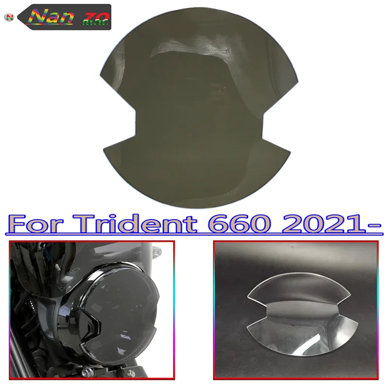 TRIDENT660 Motorcycle Headlight Protection Protector Headlight Film Guard Front Lamp Cover For trident 660 TRIDENT 660 2021-