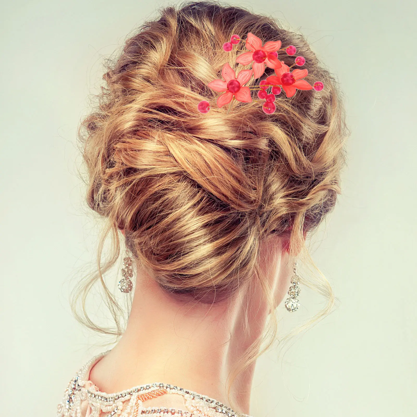 

10Pcs Pearl Hairpin Wedding Hair Accessories Zinc Alloy ABS Lightweight Bridal Hair Clips for Bridesmaids Flower Headdress Party