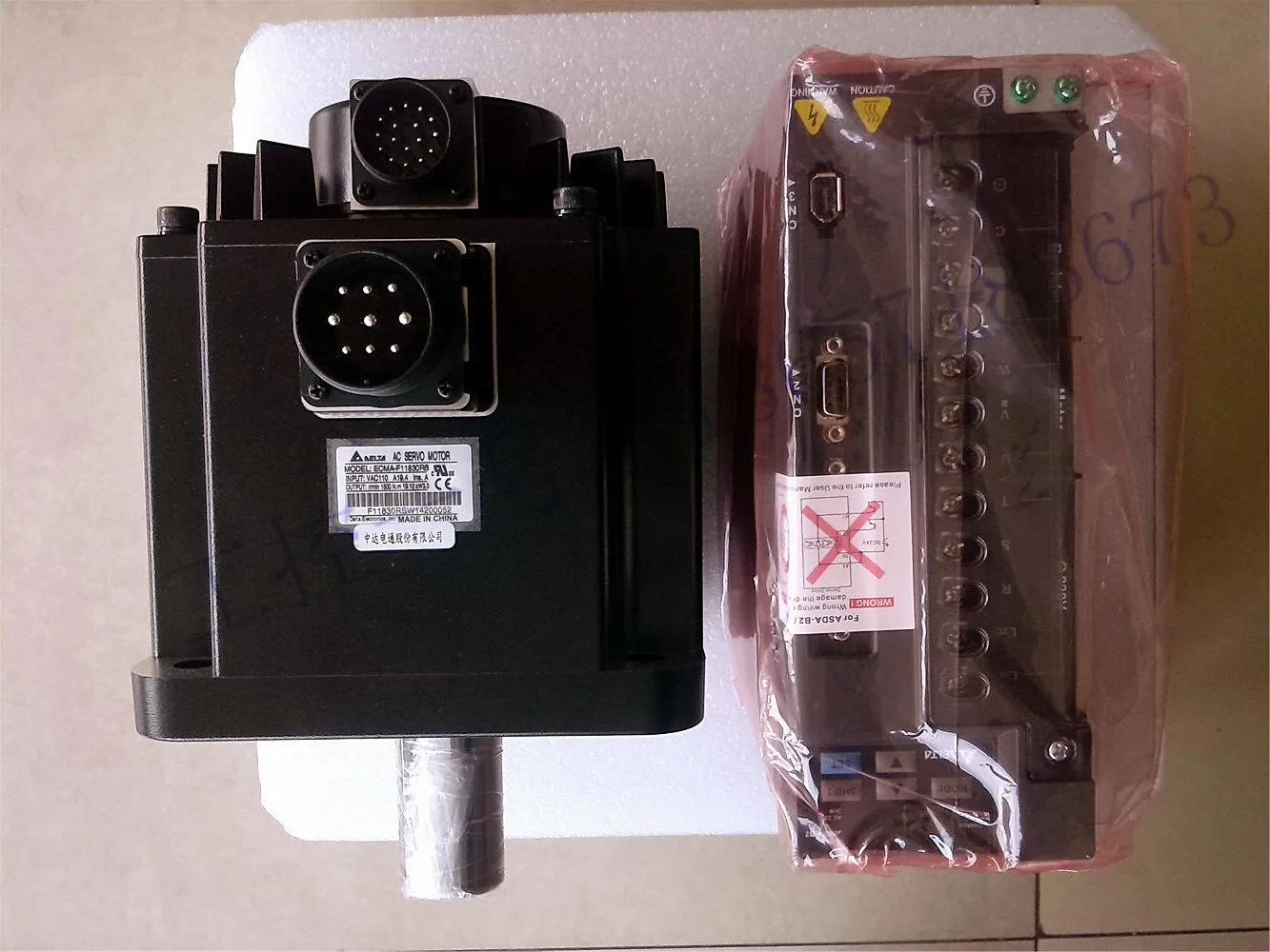 

Delta 4.5KW Servo Drive Set ECMA-F11845RS+ASD-A2-4523-L Quality Assurance One Year