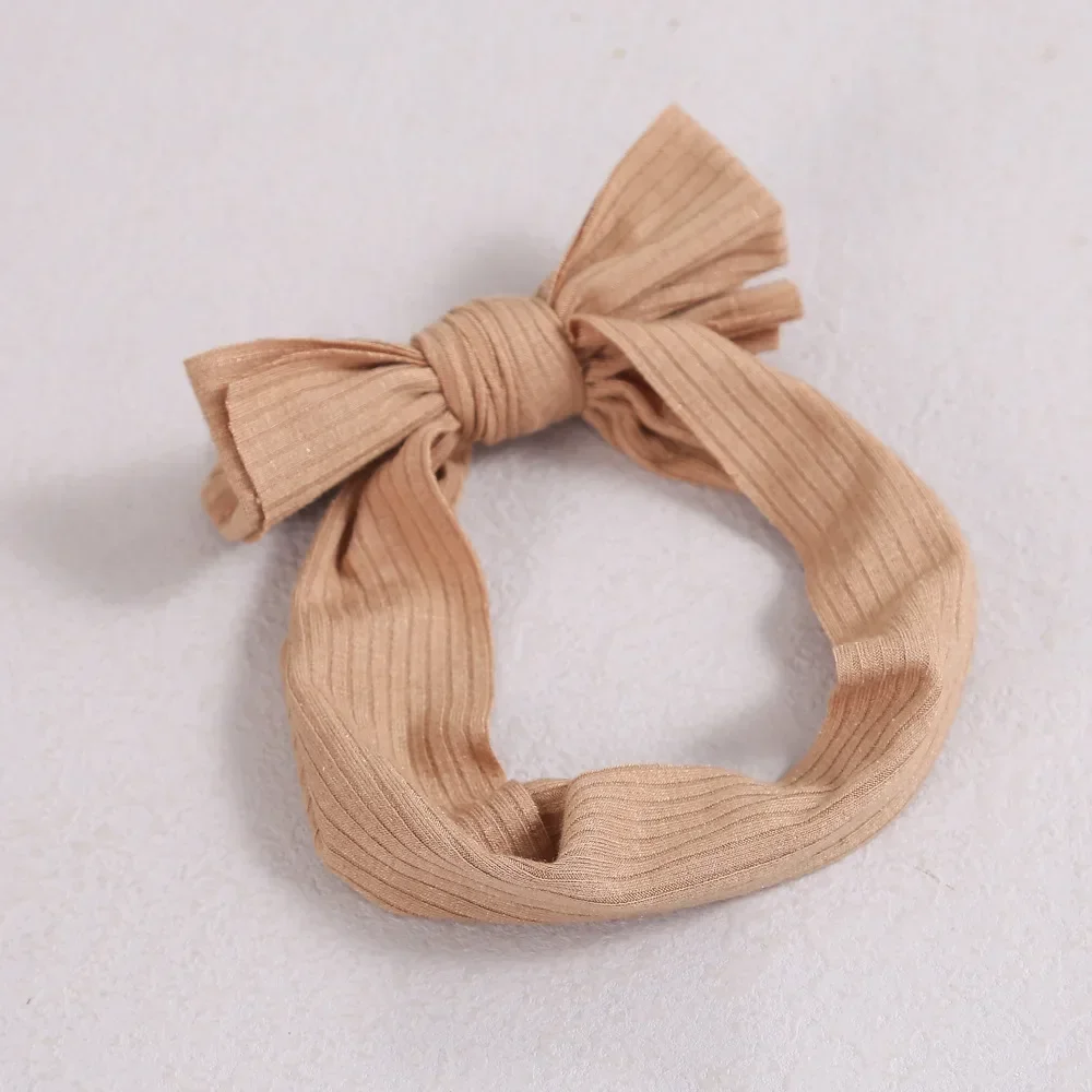 Fascia rossa per neonate Accessori per capelli Solido fiocco Nodo Turbante Fasce per bambini Copricapo Hairbow Bandeau Bebe