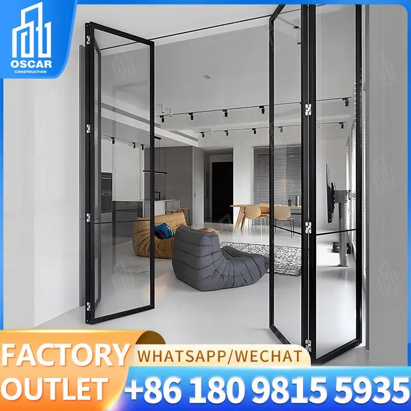 

Customizable High end Double Folding Doors for Office Spaces from Factory Bifold Door