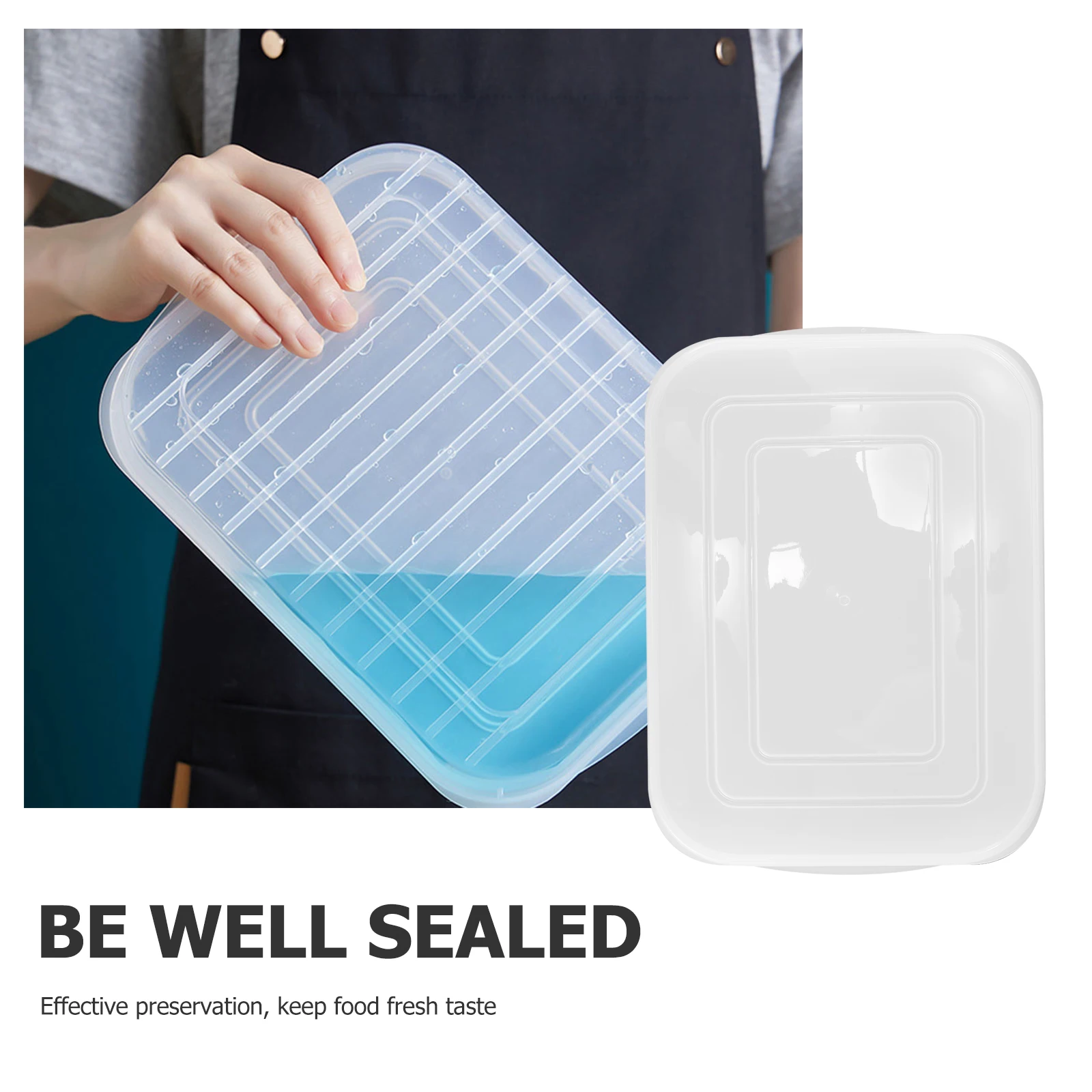 

3pcs Food Storage Containers Airtight Fridge Organizer Bacon Keeper Box Stackable Clear Case For Meat Cheese Lunchmeat Container