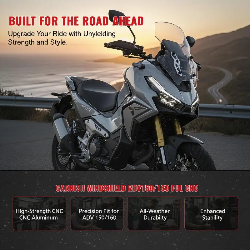 Motorcycle GARNISH WINDSHIELD ADV 150/160 Full CNC Garnish Windshield