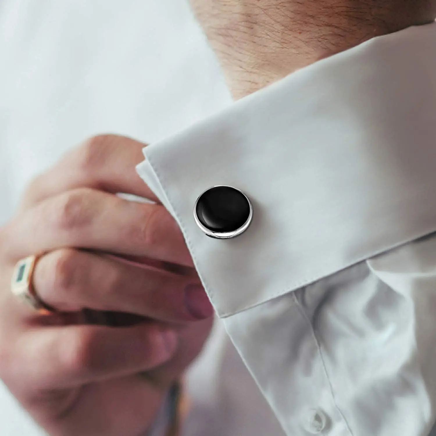 Herren Manschettenknöpfe und Studs Set für Smoking Shirts Business Hochzeit Partei Manschette Links Klassische Zubehör Krawatte Verschluss Kragen Clips Geschenk – Detail 6