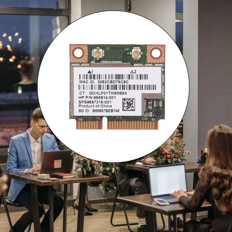 BCM943228HMB Half Mini PCI-e WIFI Wlan + Bluetooth-compatible Card for HP