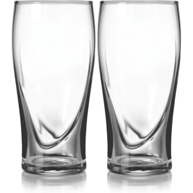 

The Official Collector's Gift: Pair of Certified 20 oz Beer Glasses - A Must-Have for True Beer Lovers