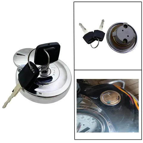 오토바이 연료 가스 캡 탱크 커버 잠금 장치, Yamaha Drag Star Vstar XVS V-STAR 650 950 1100 98-17 용, 2 키