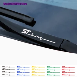 4pcs Reflective Car Front Rear Window Wiper Sticker For Ford ST LINE Smax Cmax Focus Fiesta Kuga Escape Fusion etc