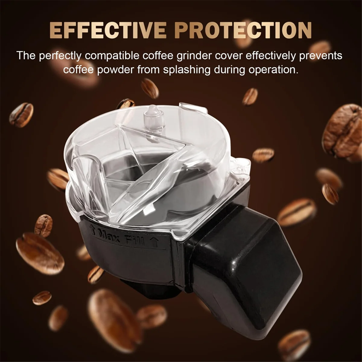 ABKR DGB-500GLID для кофеварки Cuisinart, прозрачная кофеварка, прозрачная сменная крышка для сборки кофемолки - подходит для моделей