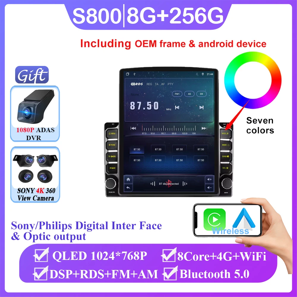 Auto Radio Für Nissan Juke Infiniti ESQ 2004-2016 Auto Carplay GPS DSP QLED Video Player 4G WiFi multimedia-Player Android 9,7“