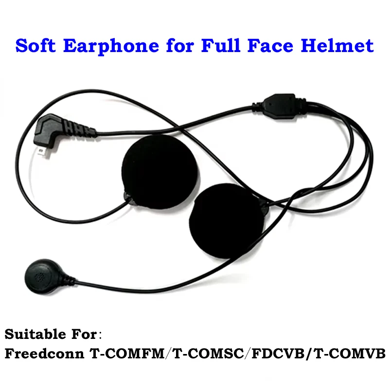 Аксессуары для внутренней связи мотоцикла, мягкие наушники, наушники с микрофоном для Freedconn TCOM-SC/T-COMVB/FDC-01VB/COLO/TMAX, полнолицевой шлем