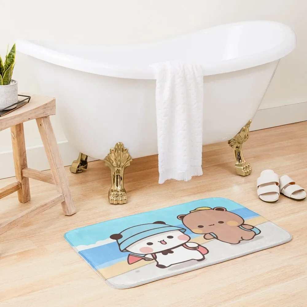 

Panda Bear, Bubu Dudu Bath Mat External Entrance Doormat Anti-Slip Carpet Floor Toilet Mat