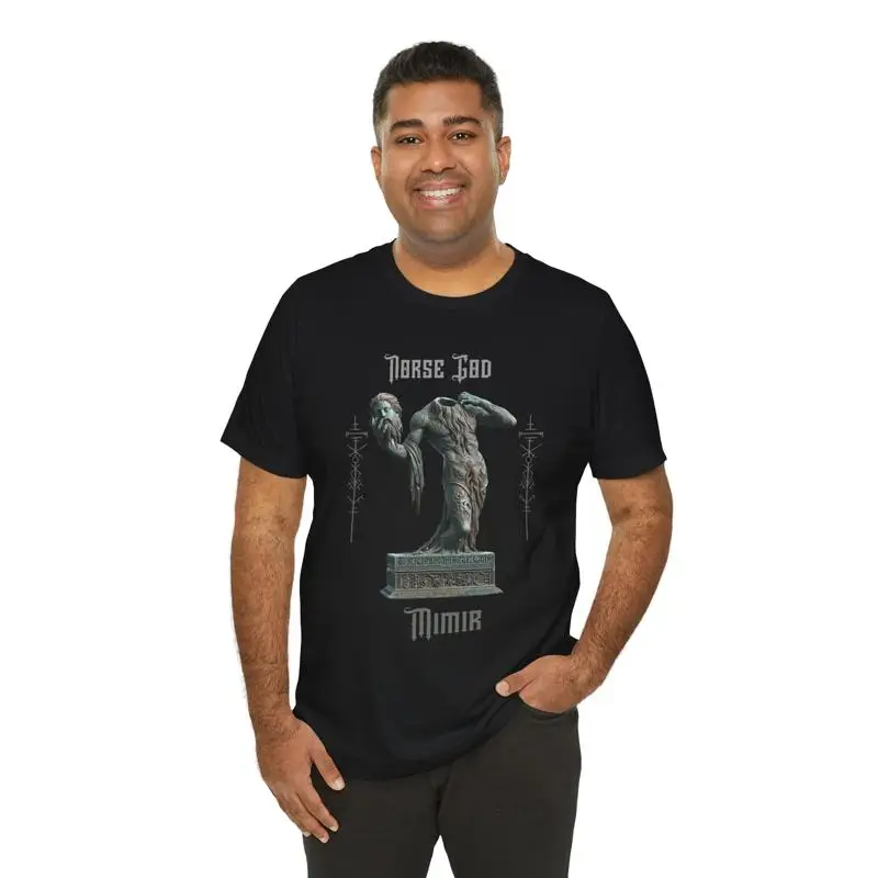 Mimir Head T Shirt Statue Norse God Sculpture