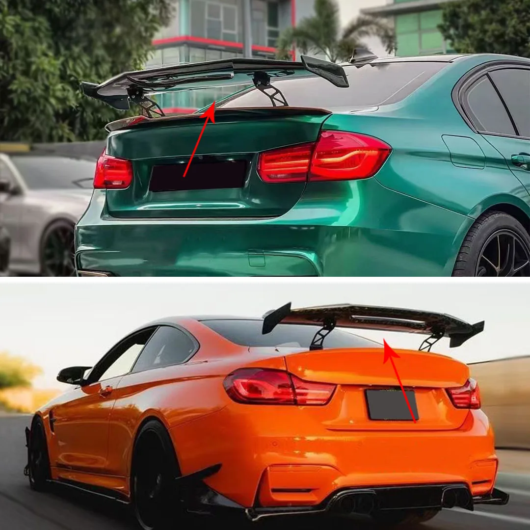 99% Universal Sedan MAD Style Rear Spoiler Wing Roof Decoration For Honda Mazda Lexus Hyundai BMW Deflector Tuning Accessories