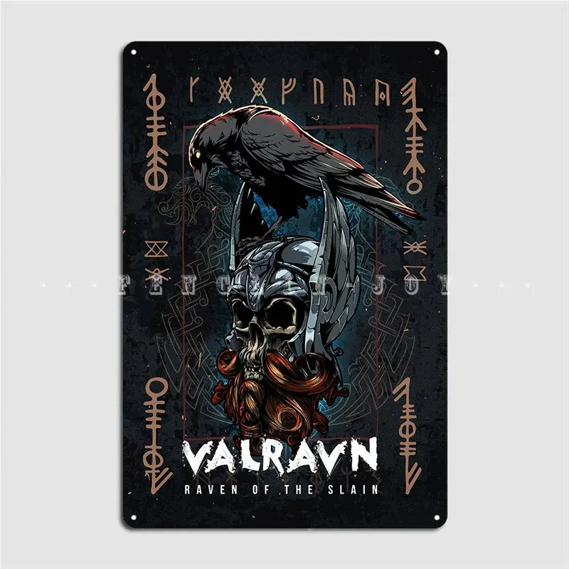 Valravn Metal Sign Cinema Garage Cave Pub Custom Garage Decoration Tin Sign Posters