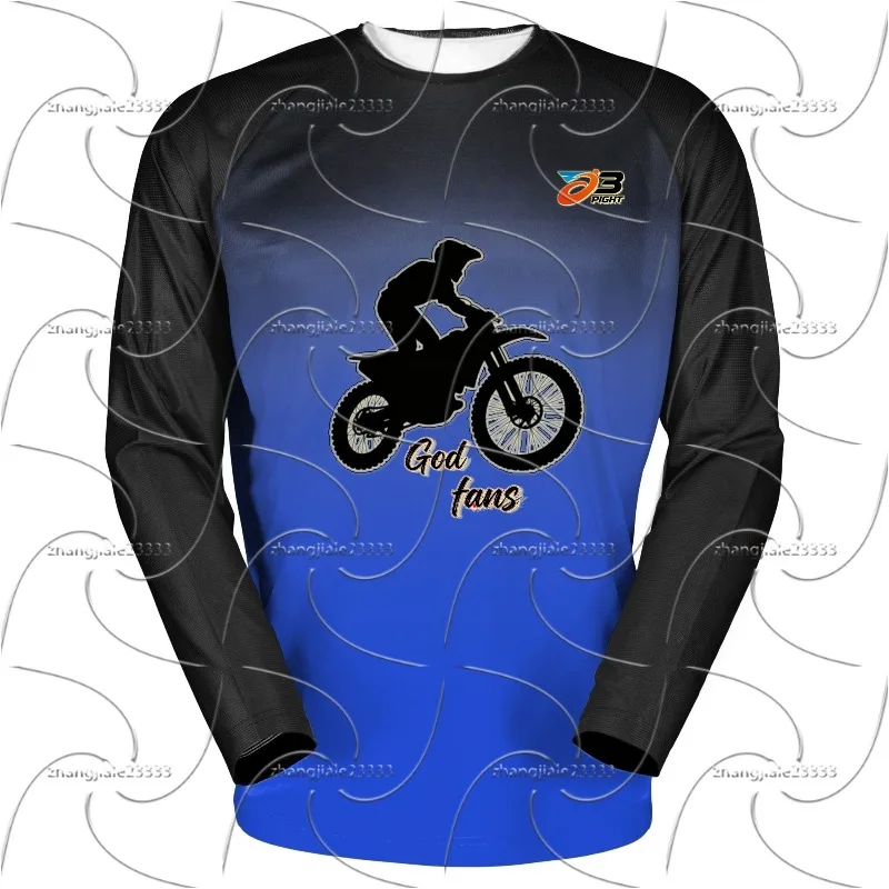 

Hot Selling New Off-road Motorcycle Long Sleeved T-shirt Men's Quick Drying Breathable Mountain Bike
